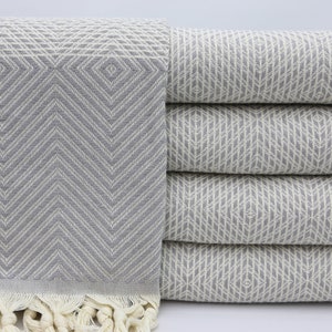 Turkish Blanket,Gray Turkish Bed Cover,Blanket,Gift Bedspread,79&quot;x91&quot;,Throw Bed Cover,Bulk Bed Cover,Cozy Bed Cover,Turkish Bedspread,BC007E