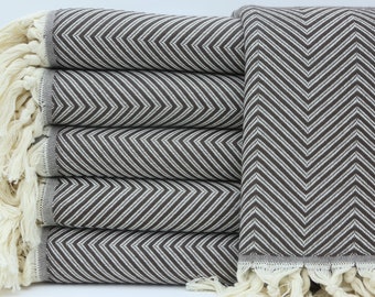 Turkish Throws,Brown Blanket,Beach Blanket,Turkish Blanket,79"x95",Turkish Bedspread,Turkish Towel,Home Decor,Wholesale Blanket,YT001E