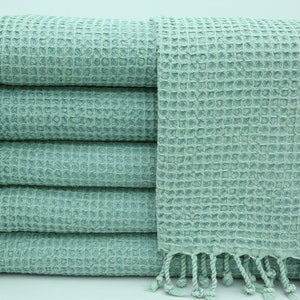Classic Turkish Towels American Soft Cotton - Juego de 6 toallas de baño, 2  toallas de mano y 2 toallas pequeñas, 100% algodón, Estados Unidos