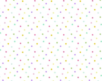 Riley Blake Bunny Trail Dots White