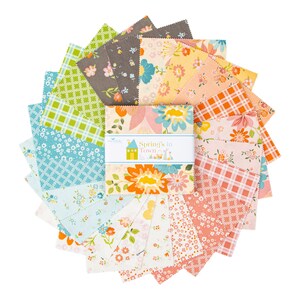 Riley Blake Spring's in Town Charm Pack 5-inch squares