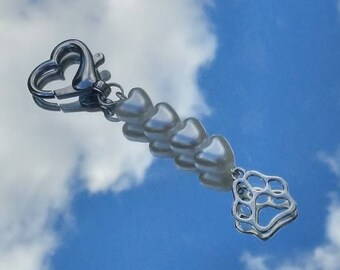 Pearl Paw Keychain