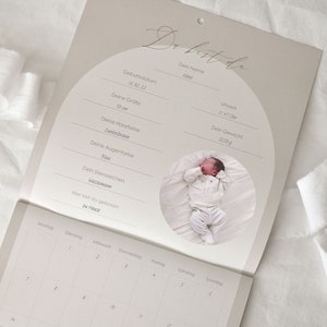 Baby Kalender / Tagebuch / Babybuch / Baby Geschenk / Geschenk zur Geburt Bild 5