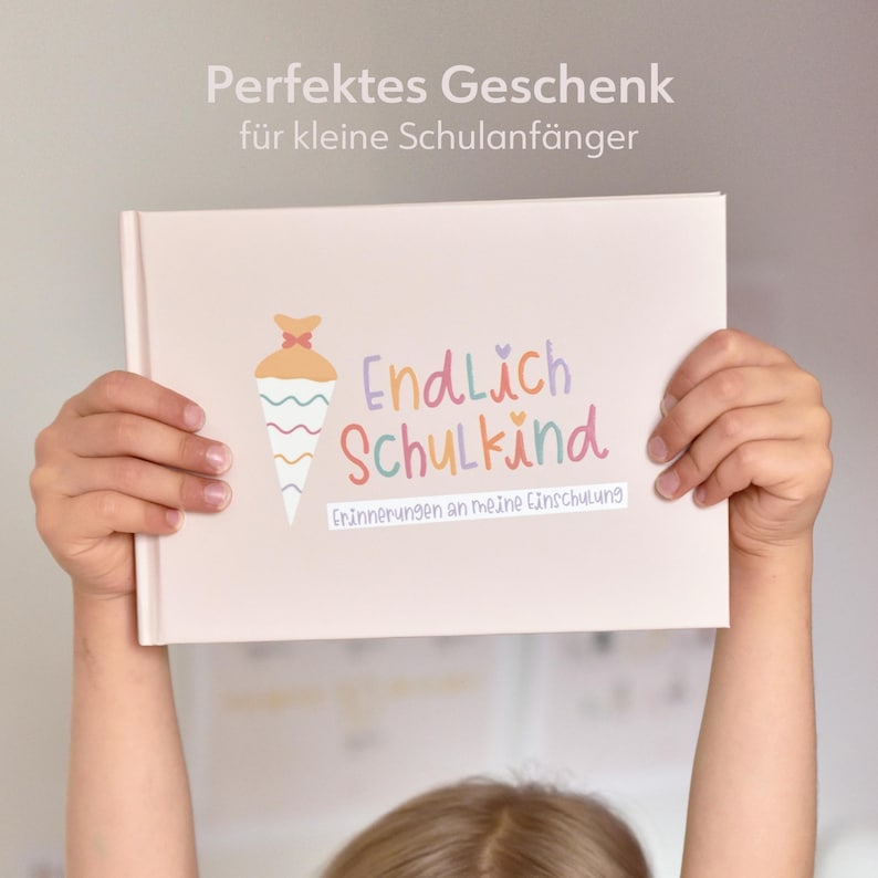 Livre de souvenirs du premier jour d'école | Écolier | Enfin écolier | Cadeaux pour écoliers | Rentrée 2026 | Idée cadeau pour la rentrée scolaire ohne Schachtel