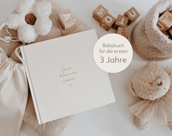 Babybuch - Meilensteinbuch & Fotoalbum Baby / Babyalbum / Baby Album / Babytagebuch / Erinnerungsbuch Baby / Baby Buch / Baby Fotoalbum