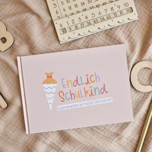 Erinnerungsbuch Einschulung | Gästebuch Einschulung | Endlich Schulkind | Geschenke zum Schulanfang |Schulkind 2026|Geschenkidee Einschulung ohne Lackbuchstaben