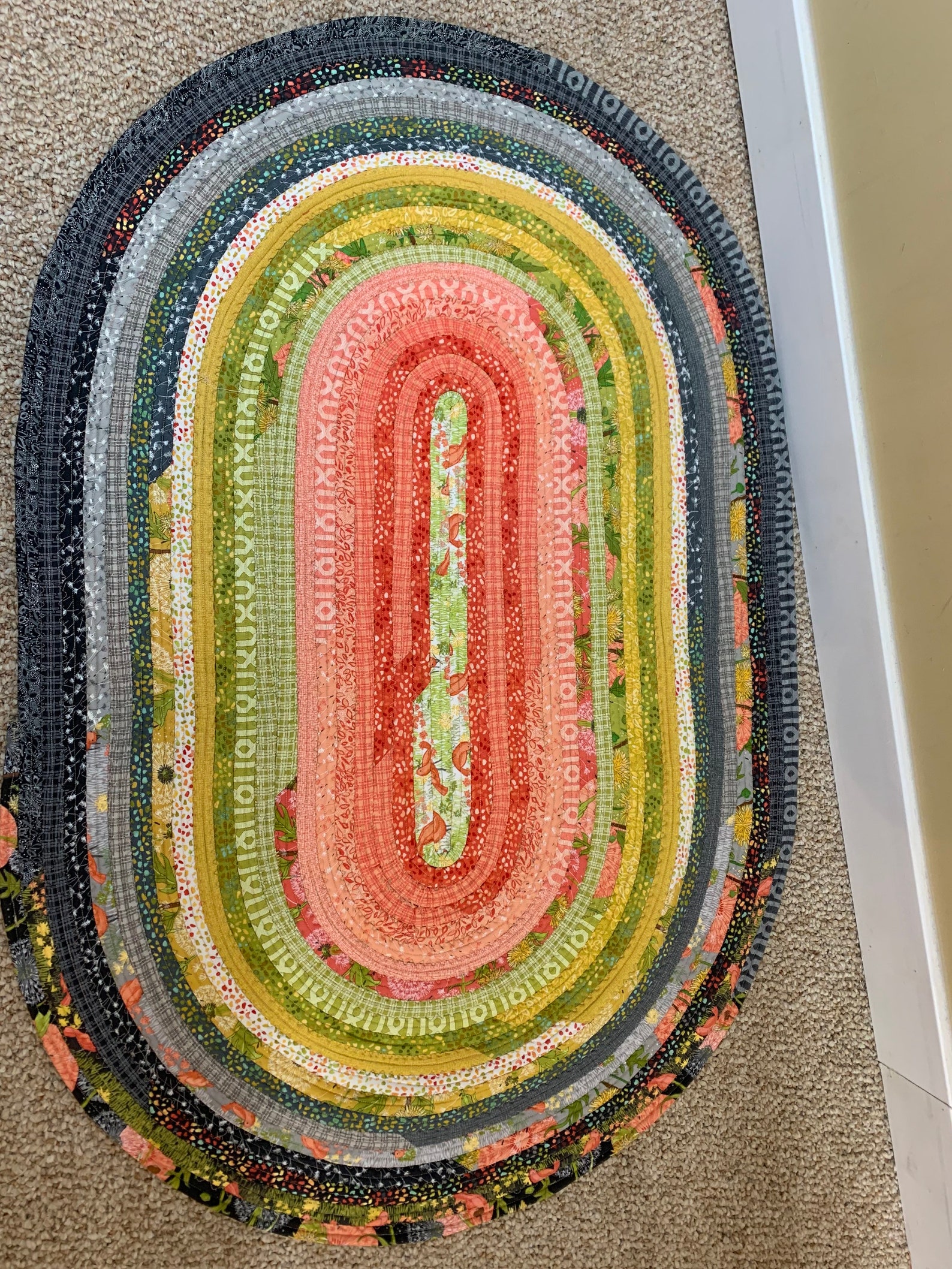 Jelly roll rug Etsy
