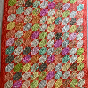 Orange Patchwork Stars
