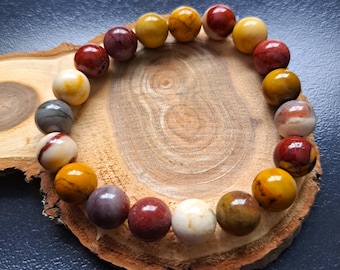 Mookaite Jasper 10mm - Semi-Precious Stone Bracelet - Australia