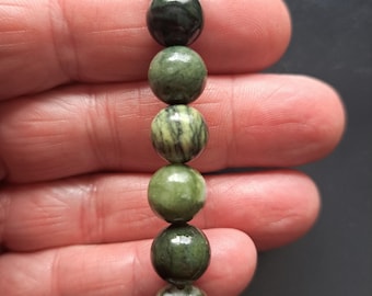 Green Jade 10mm - Semi-Precious Stone Bracelet -Good Luck & Fortune