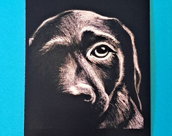 Puppy Greeting Card Original Artwork