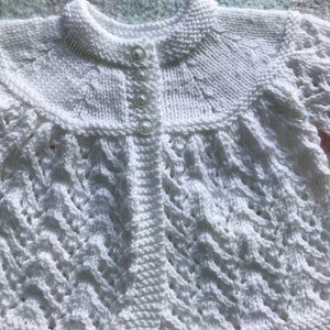 Hand knitted baby cardigan image 10