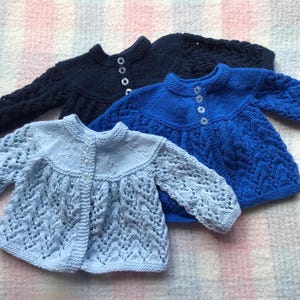 Hand knitted baby cardigan image 2