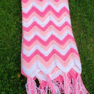 Crochet Chevron Blanket PATTERN // Easy Crochet Blanket //PDF Crochet Pattern // Crochet Blanket Pattern // Afghan Pattern // Throw Blanket image 5