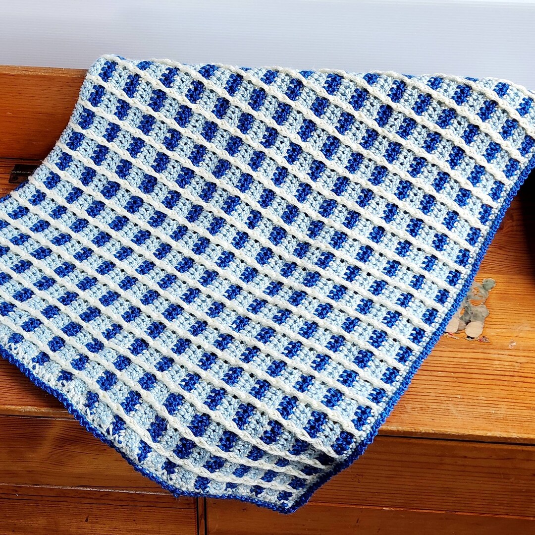 Block Stitch Baby Blanket Crochet PATTERN / Easy Crochet Blanket /PDF ...