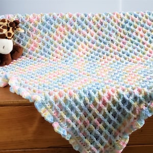 Waffle Stitch Baby Blanket Crochet PATTERN / Easy Crochet Blanket /PDF Crochet Pattern / Gender Neutral Baby Blanket Pattern / Baby Blanket image 2