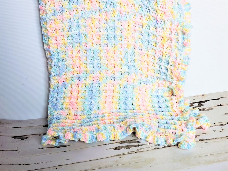 Waffle Stitch Baby Blanket Crochet PATTERN / Easy Crochet Blanket /PDF Crochet Pattern / Gender Neutral Baby Blanket Pattern / Baby Blanket image 8