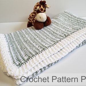 Crochet Easy Baby Blanket PATTERN // Easy Crochet Blanket //PDF Crochet Pattern // Crochet Baby Blanket Pattern // Baby Blanket  Pattern