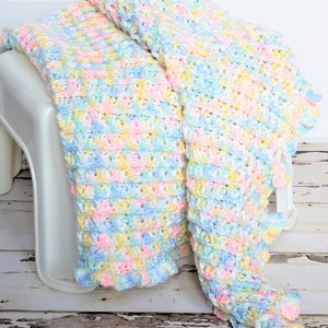 Waffle Stitch Baby Blanket Crochet PATTERN / Easy Crochet Blanket /PDF Crochet Pattern / Gender Neutral Baby Blanket Pattern / Baby Blanket image 3