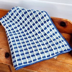 Block Stitch Baby Blanket Crochet PATTERN / Easy Crochet Blanket /PDF Crochet Pattern / Baby Blanket / Baby Afghan Crochet Pattern