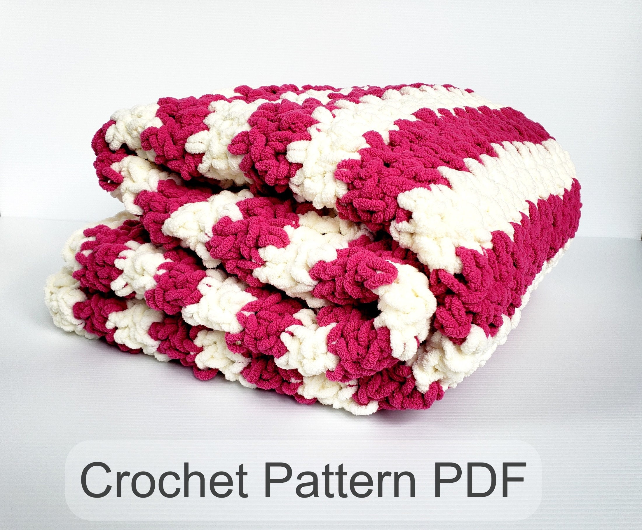 Size 7 yarn blanket pattern sale