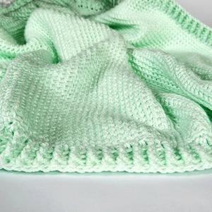 Tunisian Crochet Baby Blanket Pattern: Easy Half Double Stitch (PDF Pattern)