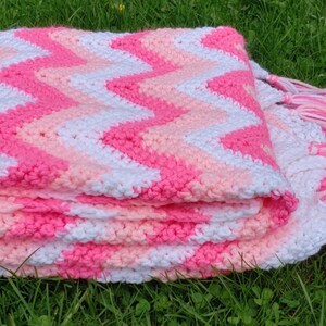 Crochet Chevron Blanket PATTERN // Easy Crochet Blanket //PDF Crochet Pattern // Crochet Blanket Pattern // Afghan Pattern // Throw Blanket image 8