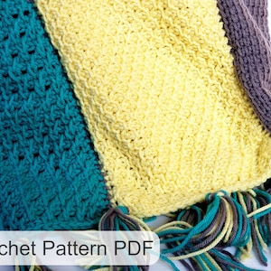 Tunisian Crochet Blanket Pattern: Easy Lapghan Afghan (PDF Pattern)
