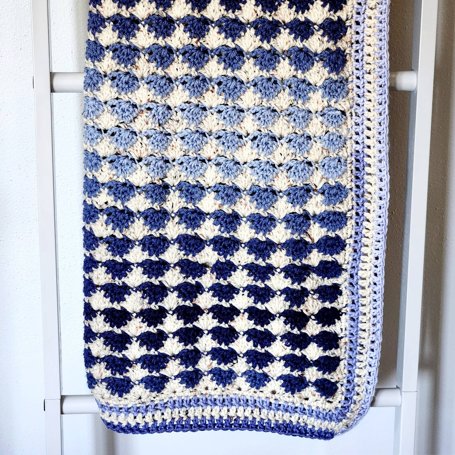 Interlocking Shell Stitch Crochet Blanket Pattern: Easy Afghan (PDF ...