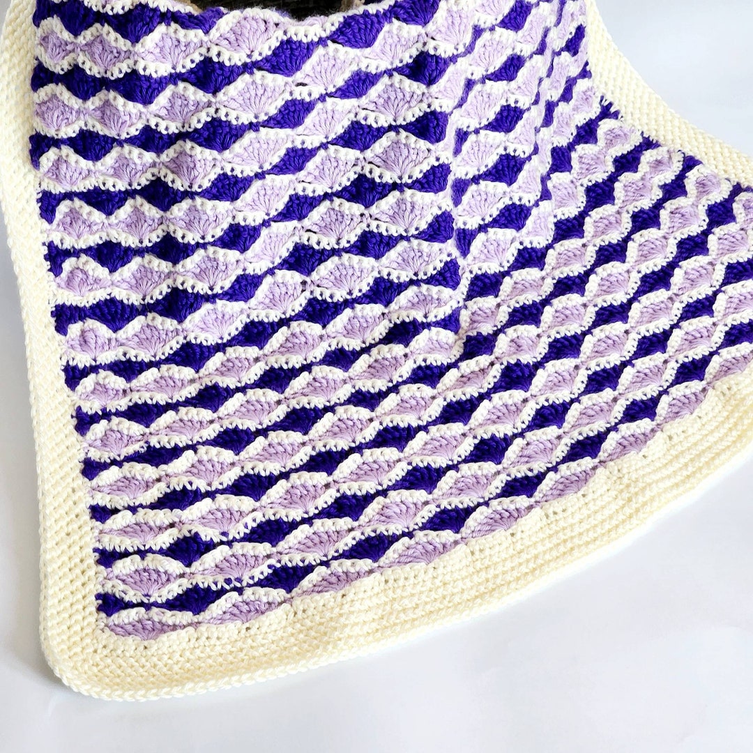 Shell Stitch Crochet Baby Blanket Pattern (PDF Download) - Etsy