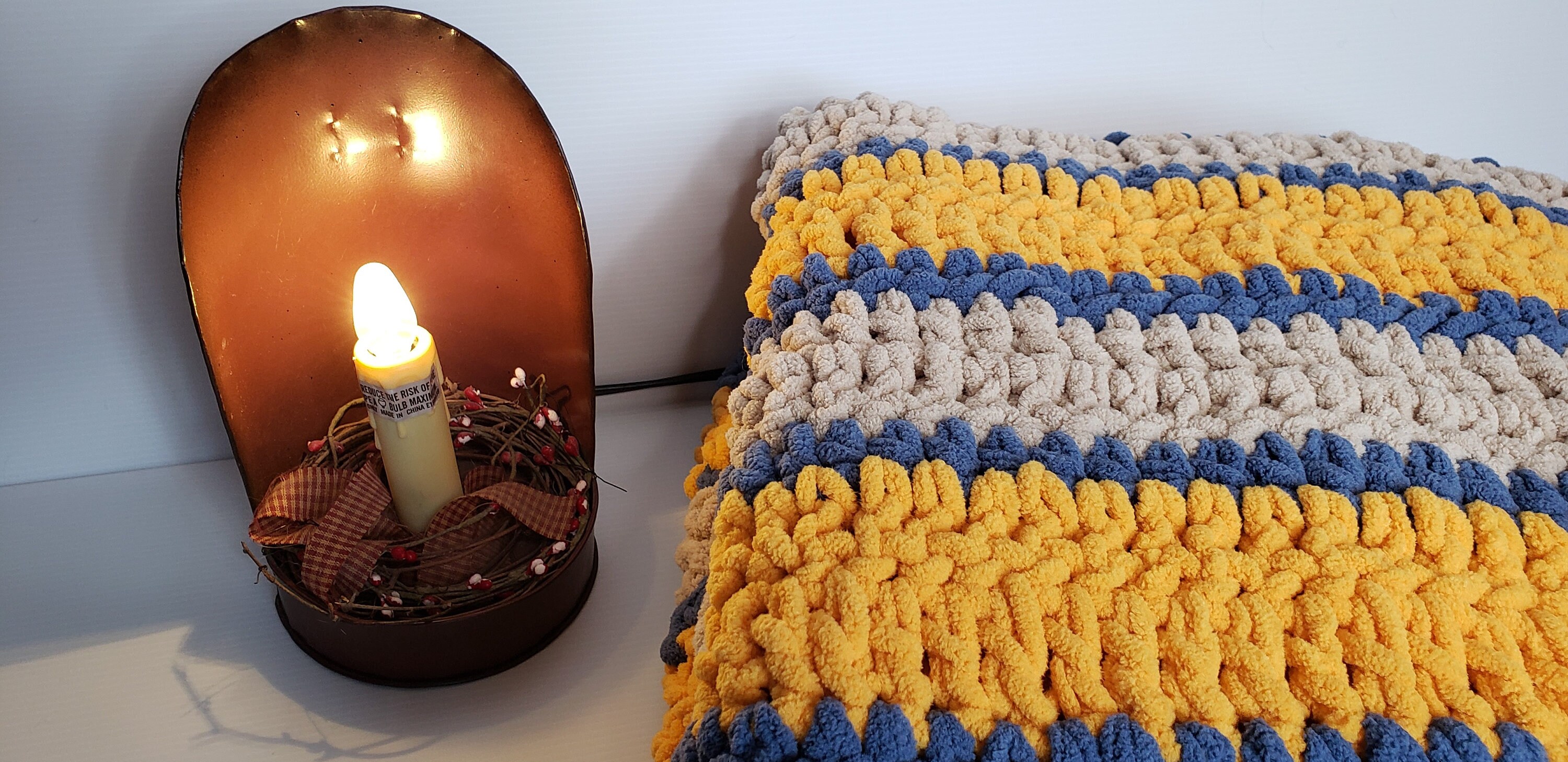 Bernat Cozy Country Blanket PATTERN // Easy Crochet Blanket // Etsy