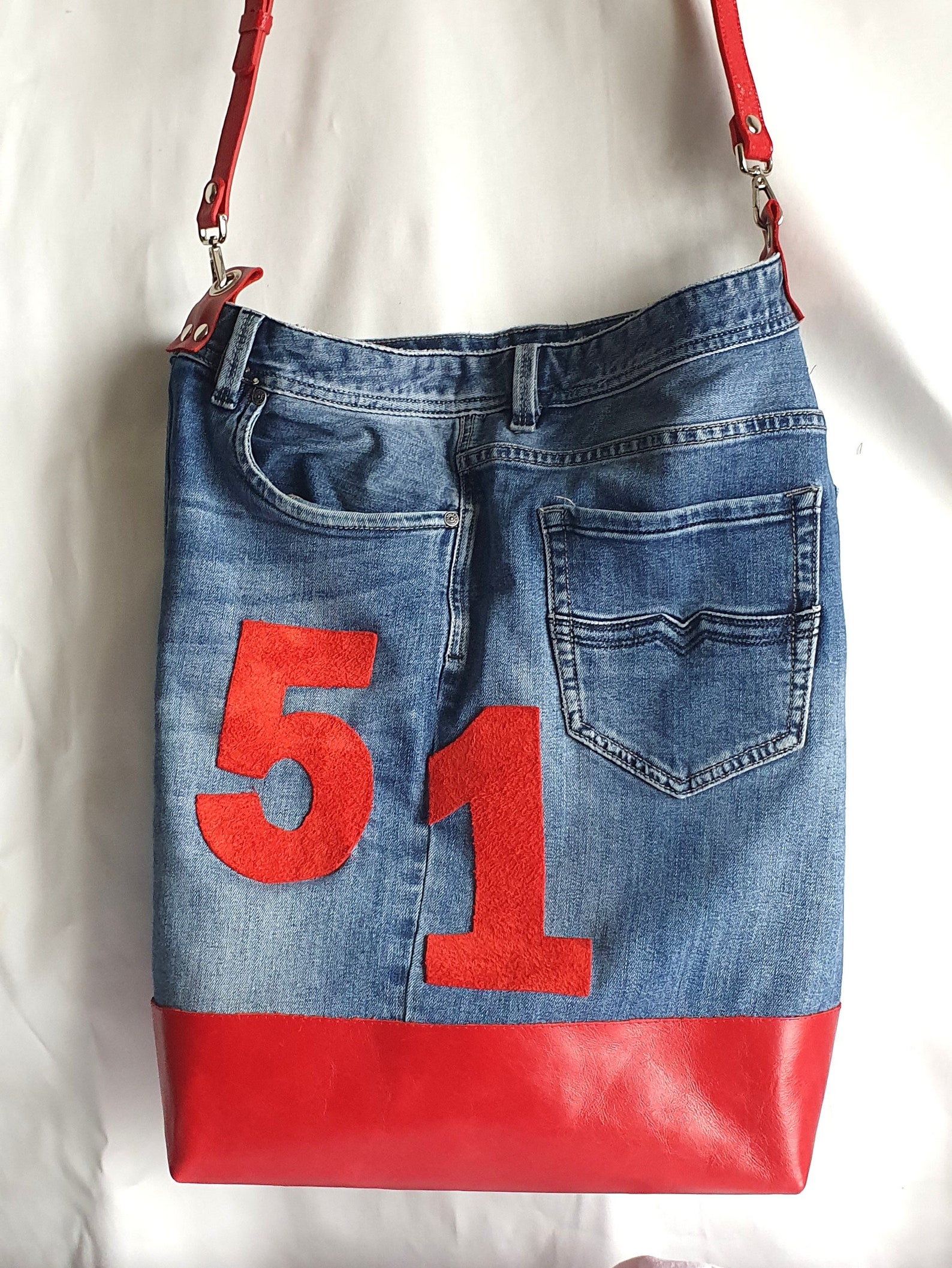 jeans tote bag