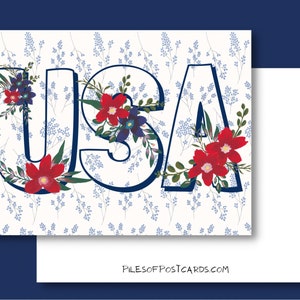 Cartão postal dos EUA, cartão postal feliz 4 de julho, cartão postal do Dia da Independência, cartão postal patriótico festivo, cartão de férias divertido, cartão Deus abençoe a América