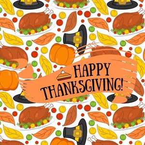 Carte postale festive happy Thanksgiving, carte postale sur le thème de l’automne, carte postale Happy Fall, carte d’idées d’automne, invitation de Thanksgiving