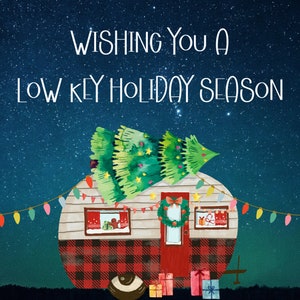Low Key Christmas Postcard