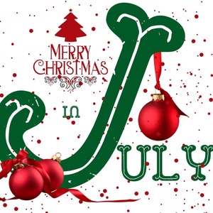 Cartão Postal Feliz Natal em Julho