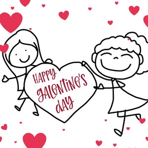 Galentine's Day Card, Valentines Day Card for Gal Pals, Galentines Day Party Invitation