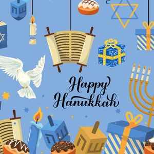 Joyeux Hanoukka Carte postale