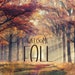 Autumn Scene Postcard, Welcome Fall - Etsy