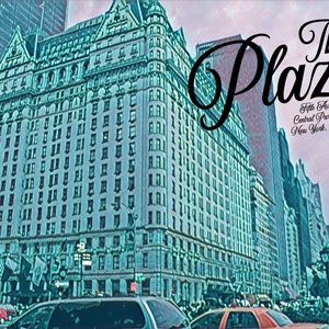 Iconico New York Plaza Hotel Postcard