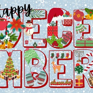 Happy December Ansichtkaart, Kerstkaart, Postcrossing Ideeën, Ansichtkaart Swap, Pen Pal Project, Klantwaarderingskaart