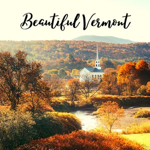 Bellissimo Vermont in fall postcard