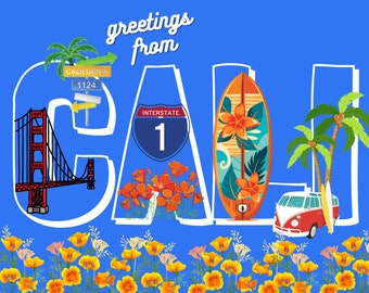 Greetings from Cali Postcard