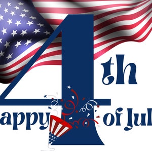 Happy 4th of July Postkarte