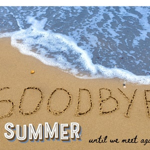Adiós verano Postal