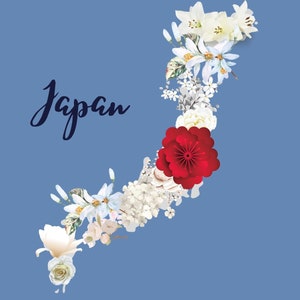 Cartão Postal Flor do Japão