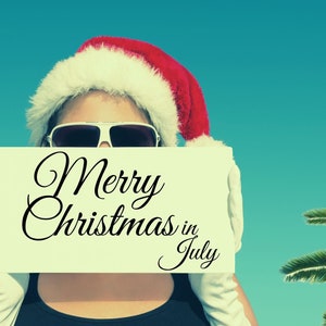 Cartão postal de Natal em julho 2, cartão de Natal de verão, cartão postal aleatório de férias, ideias para pós-cruzamento, troca de cartão postal, projeto Pen Pal
