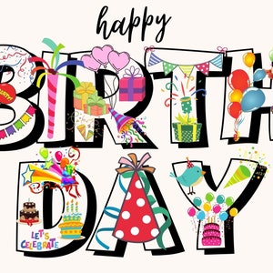 Alles Gute zum Geburtstag Postkarte, wunderliche Geburtstagskarte, festliche Geburtstagsgrußkarte