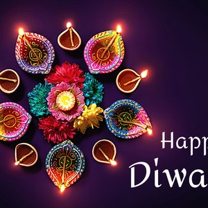 Szczęśliwego Diwali pocztówka