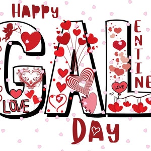 Happy Galentines Day Postkarte, Valentinstag Karte für Gal Pals, Galentines Day Party Einladung